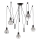 ONLI - Suspension filaire ARAIGNEE 5xE27/15W/230V araignée noir
