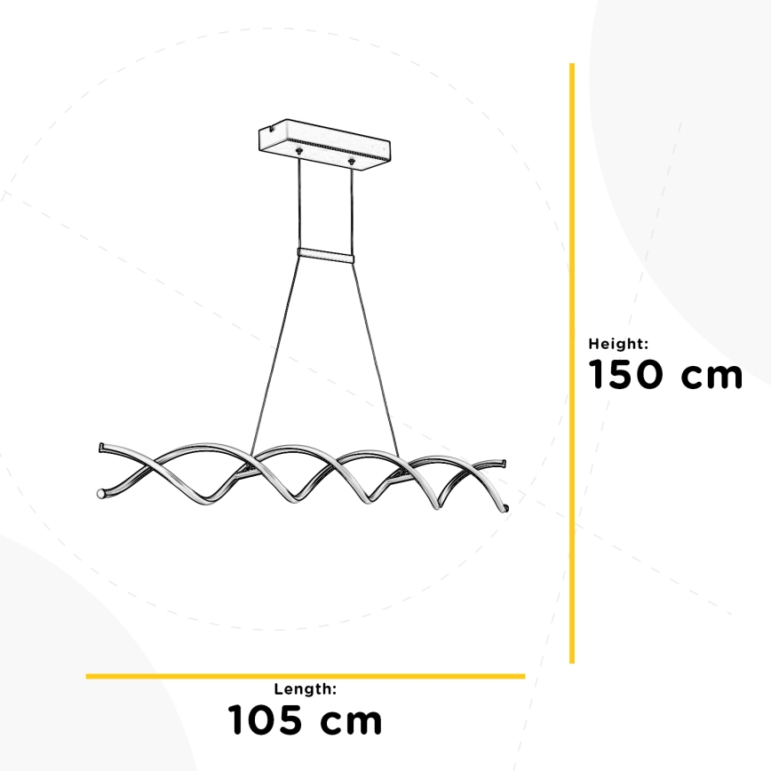 ONLI - Suspension filaire DNA LED/24W/230V 4000K argent