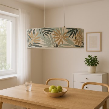 ONLI - Suspension filaire FLORA 2xE27/22W/230V vert/doré