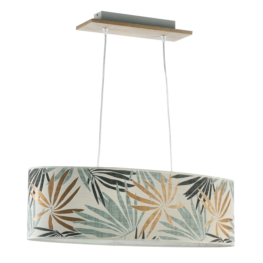 ONLI - Suspension filaire FLORA 2xE27/22W/230V vert/doré