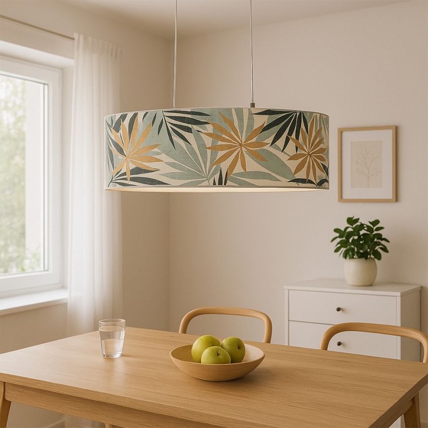 ONLI - Suspension filaire FLORA 2xE27/22W/230V vert/doré