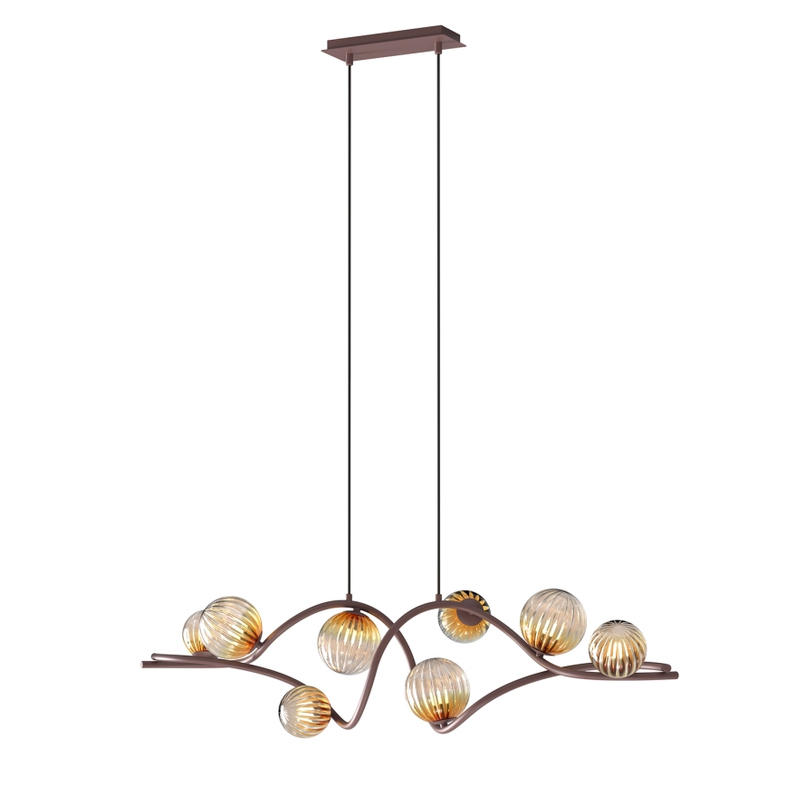 ONLI - Suspension filaire FRIDA 8xG9/10W/230V cuivre