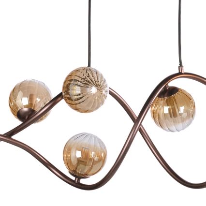 ONLI - Suspension filaire FRIDA 8xG9/10W/230V cuivre