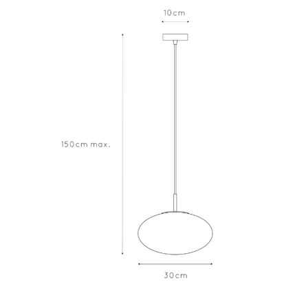 ONLI - Suspension filaire JANET 1xE27/6W/230V d. 30 cm