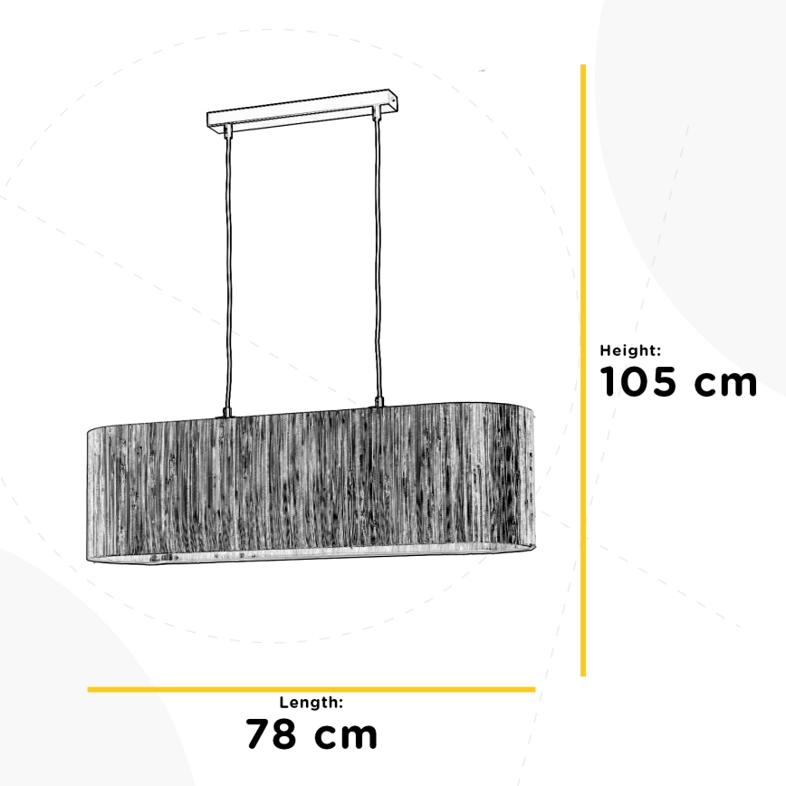ONLI - Suspension filaire MADU 2xE27/22W/230V