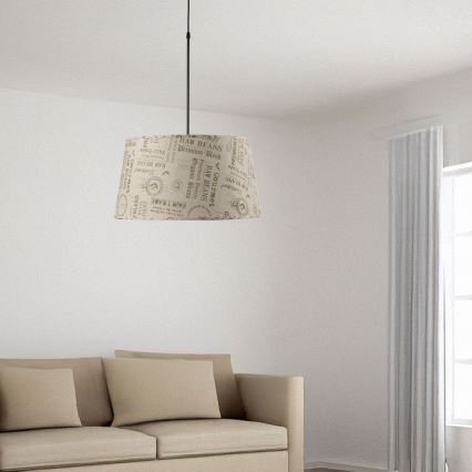 ONLI - Suspension filaire MAIDA 1xE27/15W/230V d. 50 cm marron