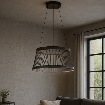 ONLI - Suspension filaire MATE LED/40W/230V 4000K noir