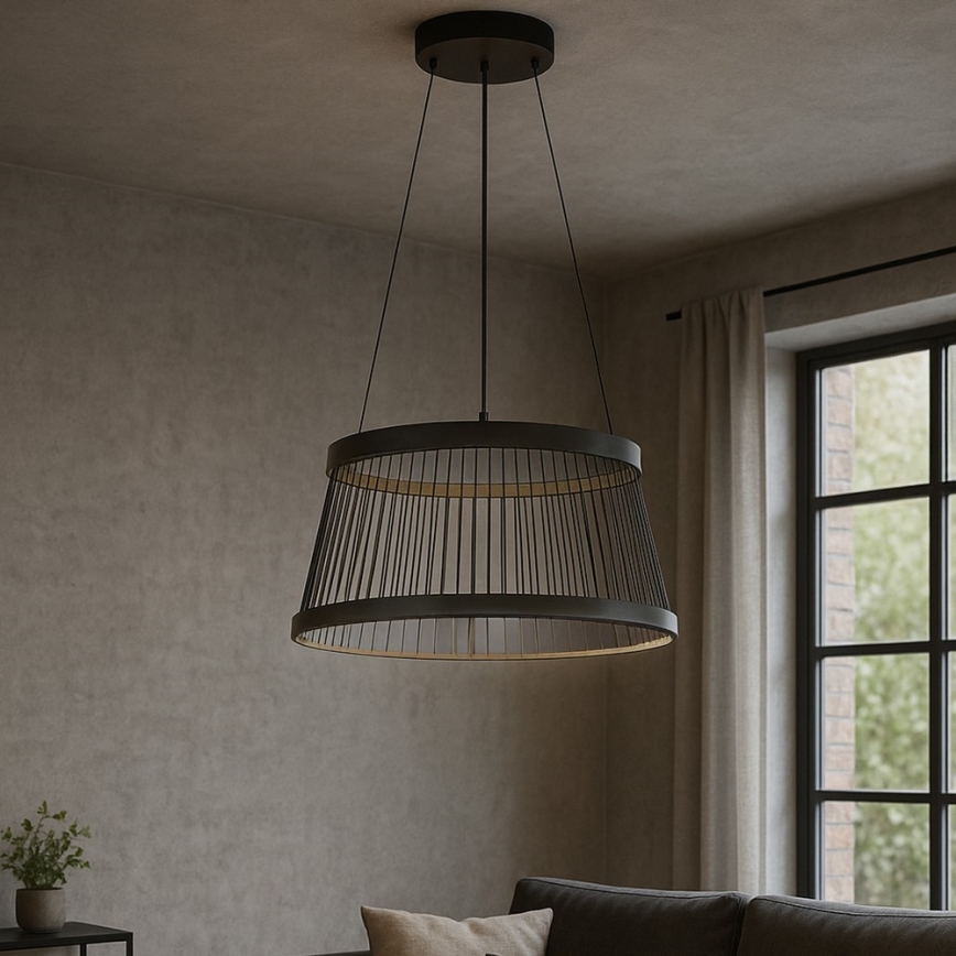 ONLI - Suspension filaire MATE LED/40W/230V 4000K noir