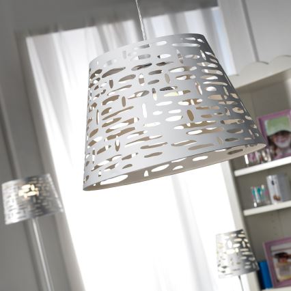 ONLI - Suspension filaire RICKY 1xE27/15W/230V d. 40 cm blanc