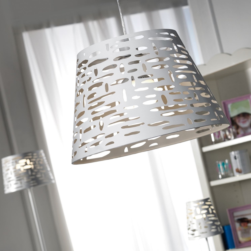 ONLI - Suspension filaire RICKY 1xE27/15W/230V d. 40 cm blanc