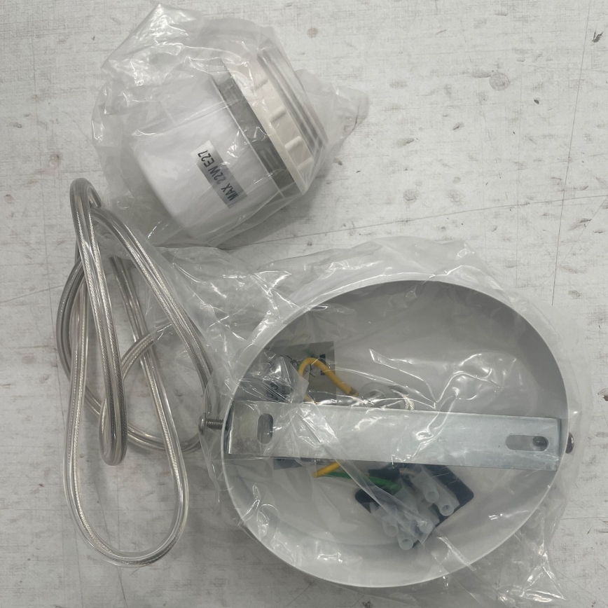 ONLI - Suspension filaire RICKY 1xE27/15W/230V d. 40 cm blanc