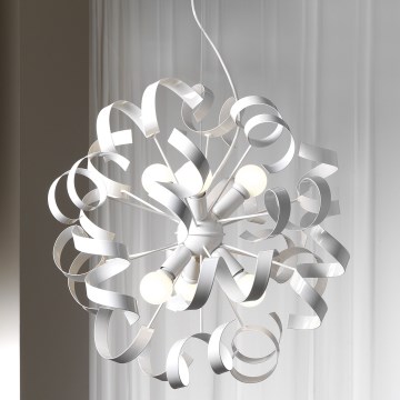 ONLI -  Suspension filaire ZOE 6xE14/6W/230V blanc