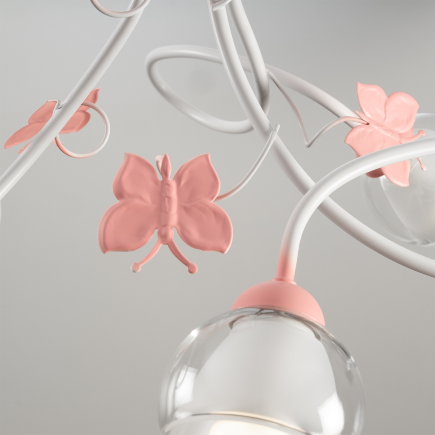 ONLI - Suspension pour enfant BUTTERFLY 3xE14/6W/230V