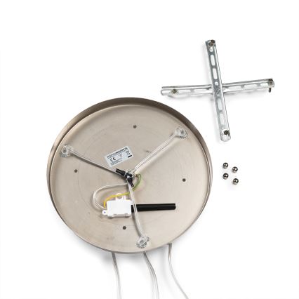 ONLI - Suspension sur câble DOROTY 3xE27/15W/230V blanc/chrome brillant