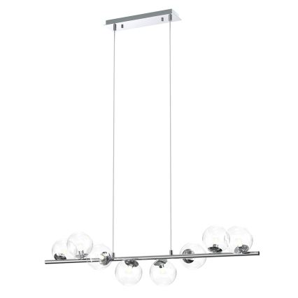 ONLI - Suspension sur câble KIMBERLY 8xG9/6W/230V chrome brillant