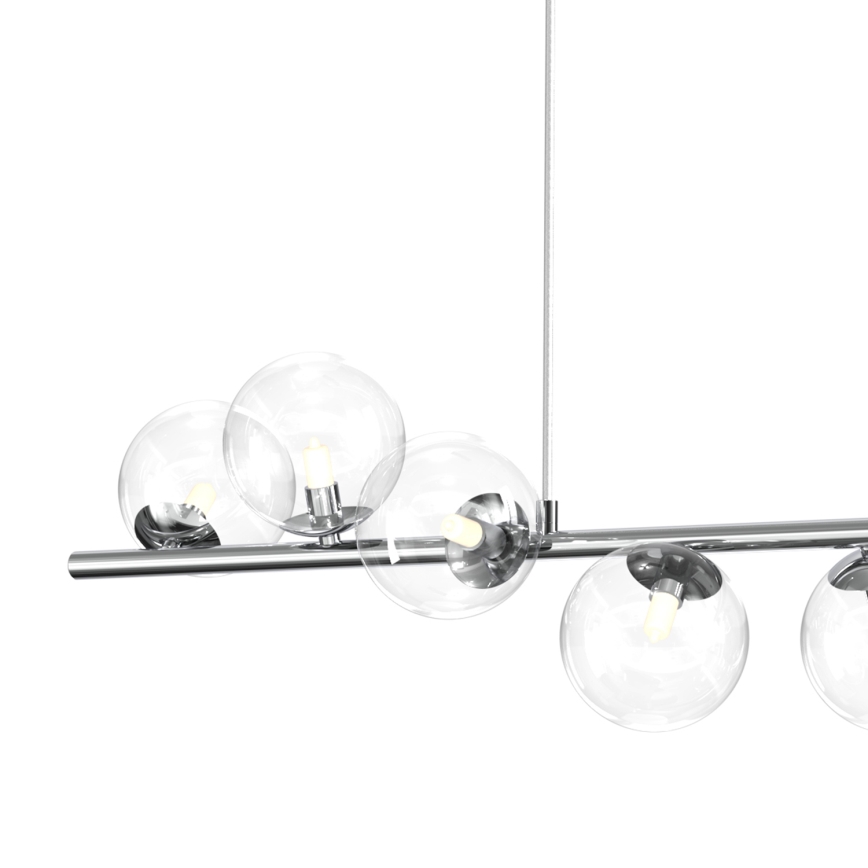 ONLI - Suspension sur câble KIMBERLY 8xG9/6W/230V chrome brillant