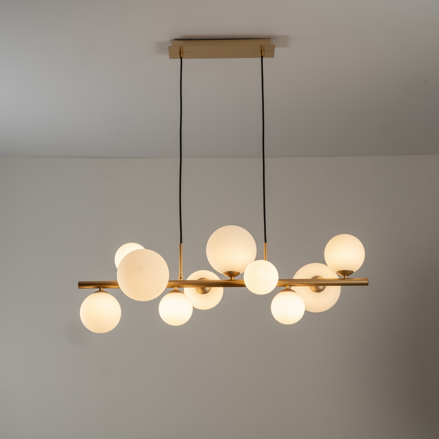 ONLI - Suspension sur câble PALOMA 10xG9/3W/230V dorée