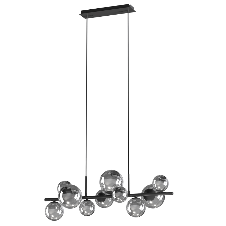 ONLI - Suspension sur câble PALOMA 10xG9/3W/230V noir/fumé