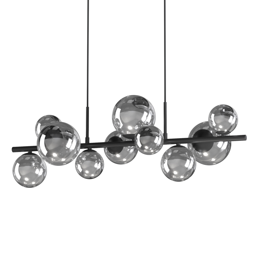 ONLI - Suspension sur câble PALOMA 10xG9/3W/230V noir/fumé