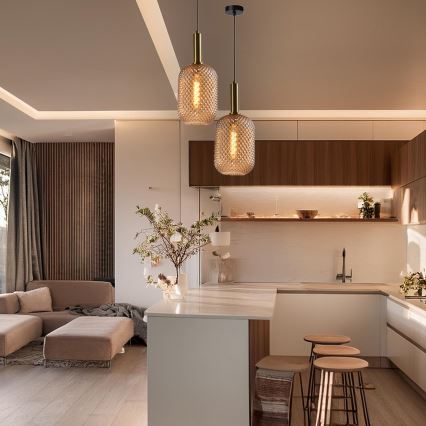 ONLI - Suspension sur câble PIGNA 1xE27/15W/230V