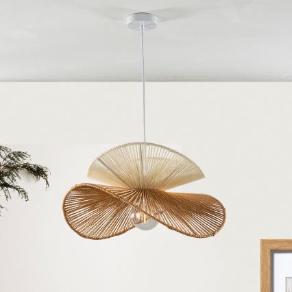 ONLI - Suspension sur câble RINGO 1xE27/15W/230V marron