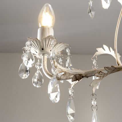 ONLI - Suspension sur chaîne TERESA 3xE14/6W/230V blanche