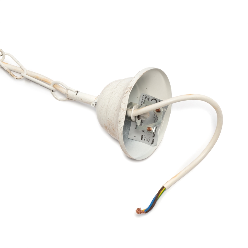 ONLI - Suspension sur chaîne TERESA 3xE14/6W/230V blanche