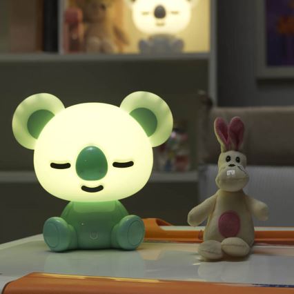 ONLI - Veilleuse LED dimmable pour enfant PUPPIES LED/3W/230V 20 cm koala/vert