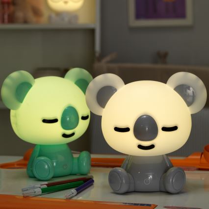 ONLI - Veilleuse LED dimmable pour enfant PUPPIES LED/3W/230V 20 cm koala/vert
