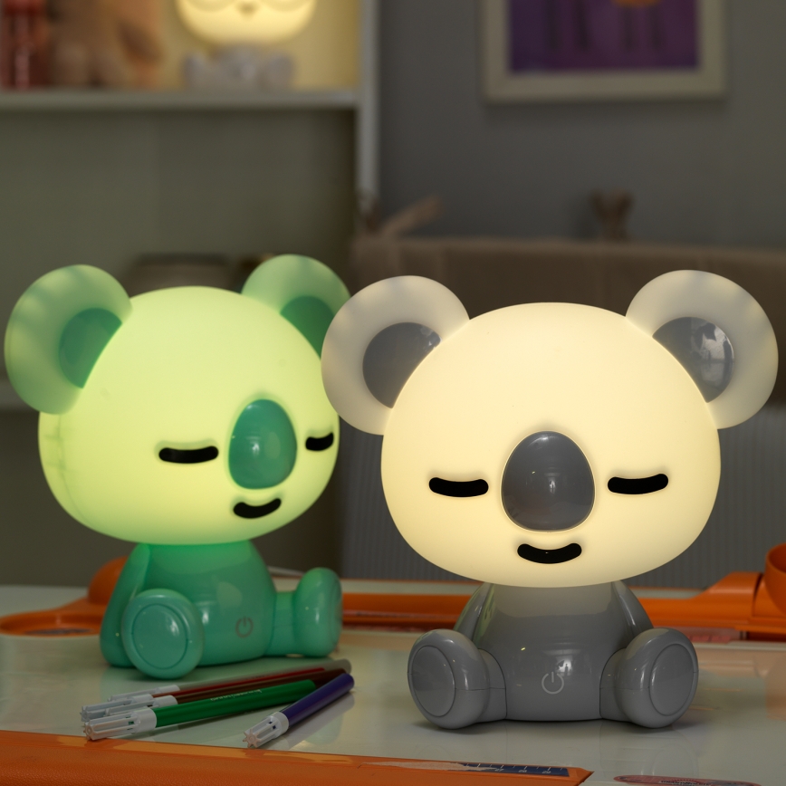 ONLI - Veilleuse LED dimmable pour enfant PUPPIES LED/3W/230V 20 cm koala/vert