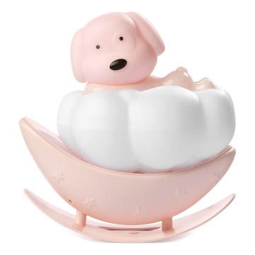 ONLI - Veilleuse LED rechargeable pour enfants NUVOLINA LED/2,5W/5V 300 mAh chien/rose