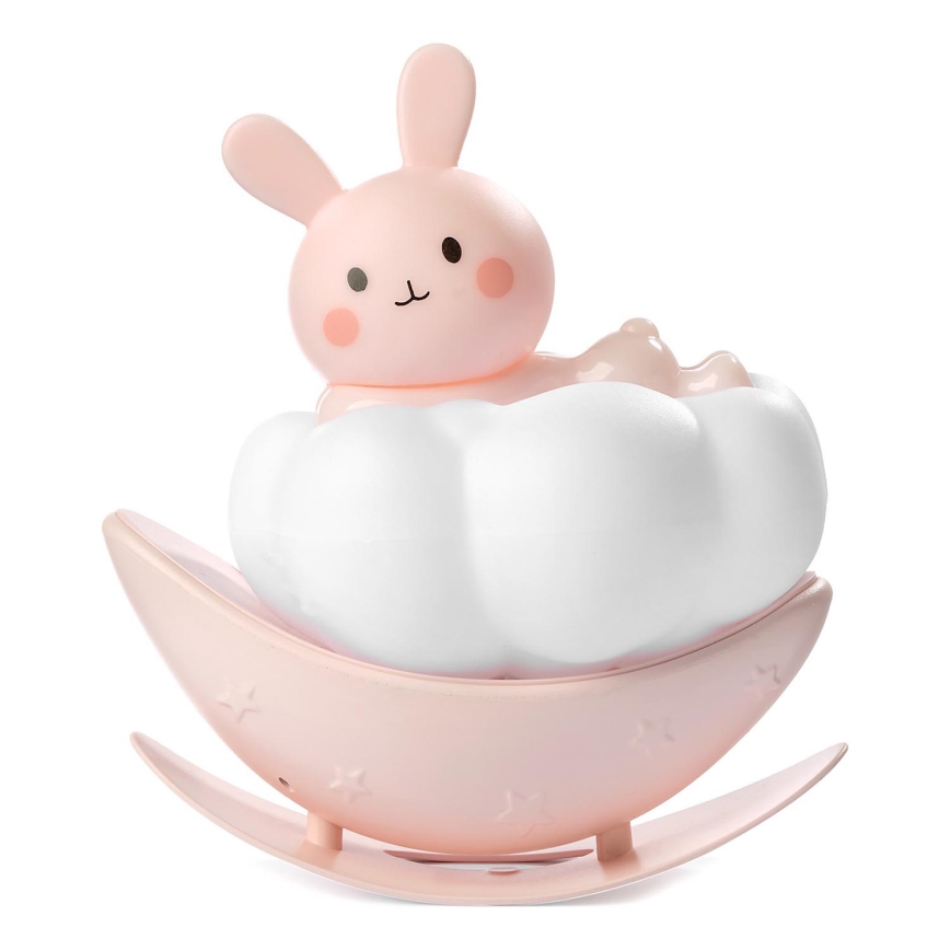 ONLI - Veilleuse LED rechargeable pour enfants NUVOLINA LED/2,5W/5V 300 mAh lapin/rose