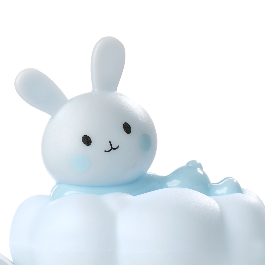 ONLI - Veilleuse rechargeable pour enfants NUVOLINA LED/2,5W/5V 300 mAh lapin/bleu