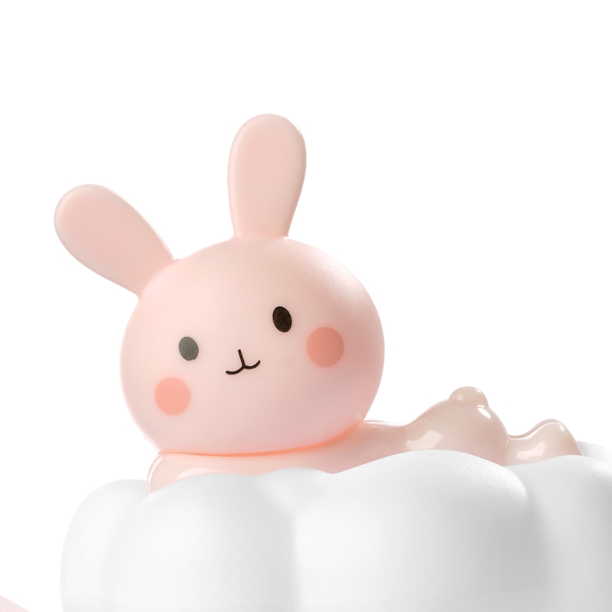 ONLI - Veilleuse LED rechargeable pour enfants NUVOLINA LED/2,5W/5V 300 mAh lapin/rose