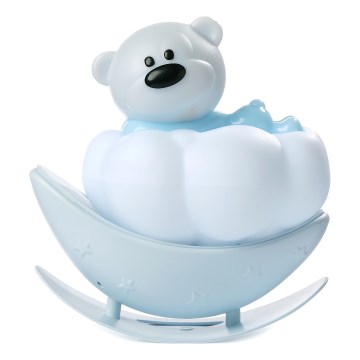 ONLI - Veilleuse rechargeable pour enfants NUVOLINA LED/2,5W/5V 300 mAh ours/bleu