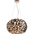 Open Design OR80186 - Suspension sur câble CARERA 6xG9/7W/230V diam. 55 cm or rose