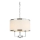 Open Design OR80209 - Lustre suspendu CASA sur chaîne 3xE14/12W/230V crème/chrome brillant