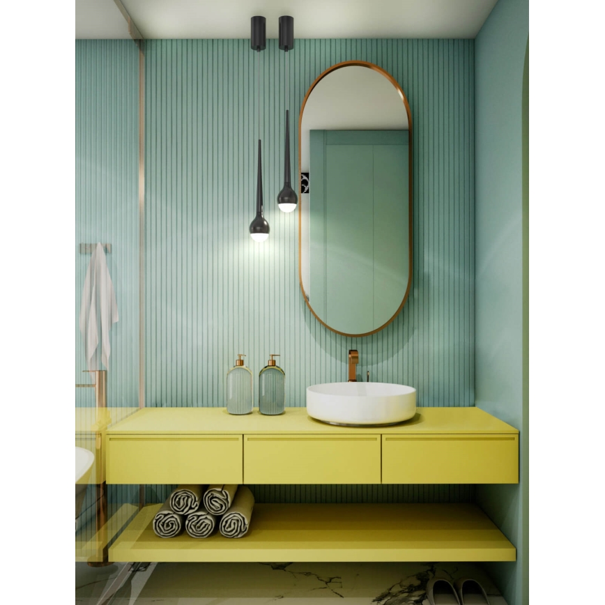 Open Design OR80247 - Suspension LED sur câble CAPPI LED/5W/230V noire