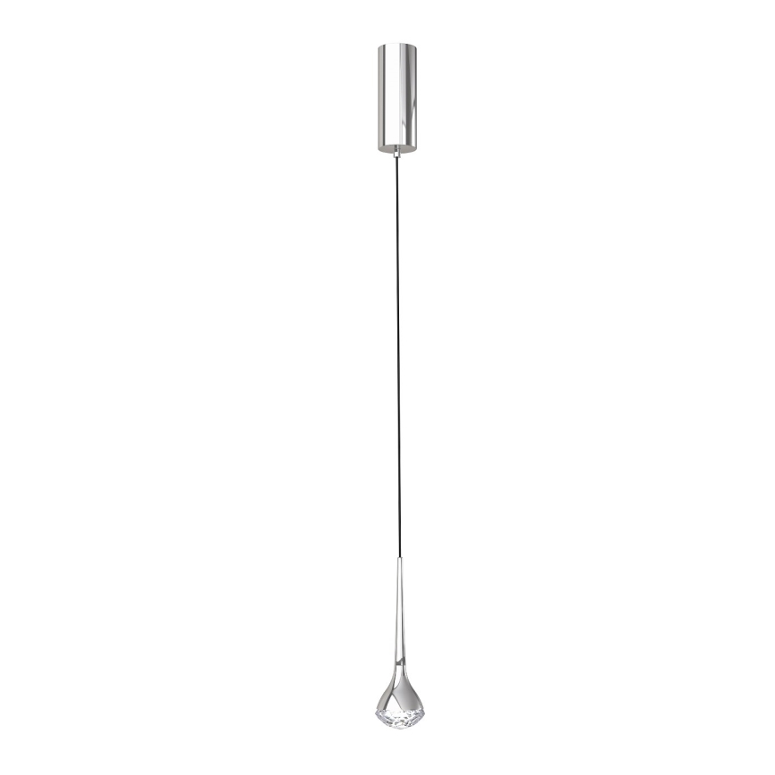 Open Design OR80322 - Suspension sur câble CRIMA LED/7W/230V, chrome brillant