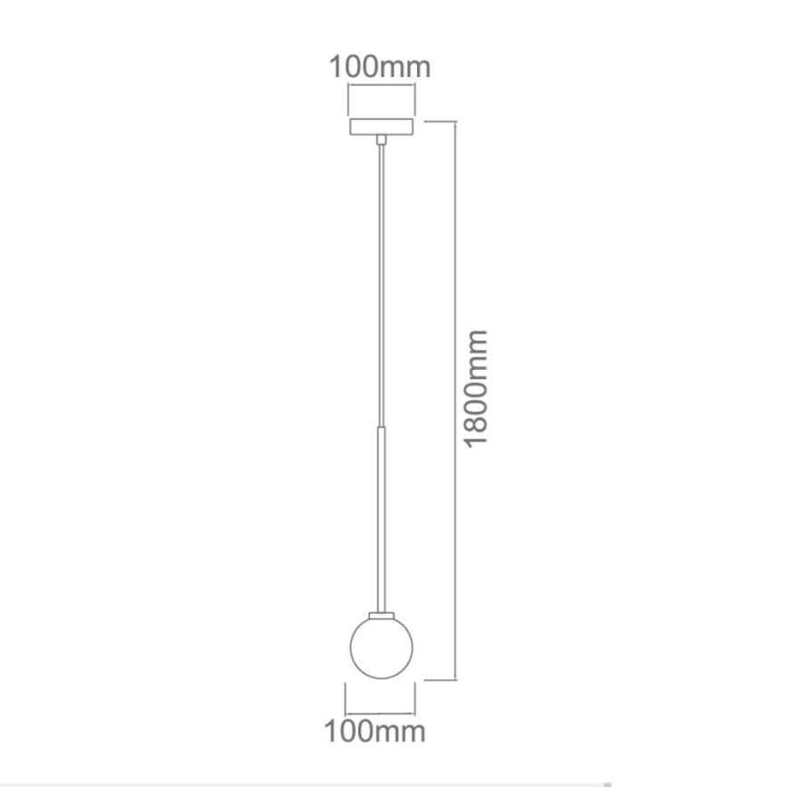 Open Design OR80629 - Suspension sur câble OTA 1xG9/8W/230V noire