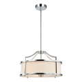 Open Design OR80865 - Suspension sur tige STANZA 3xE27/15W/230V Ø 42 cm chrome brillant/blanc