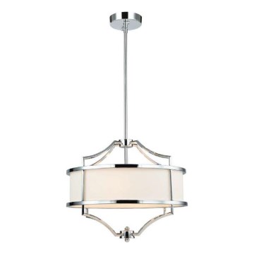 Open Design OR80902 - Suspension sur tige STESSO 4xE27/15W/230V Ø 42 cm chrome brillant/blanc