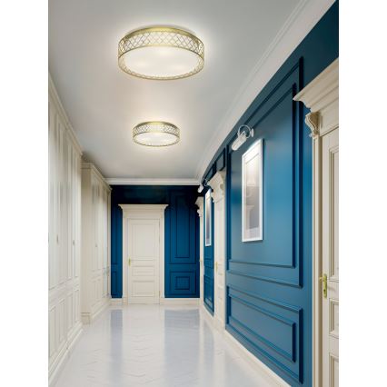 Open Design OR81015 - Plafonnier CAVALLI 3xE27/15W/230V Ø 52 cm laiton