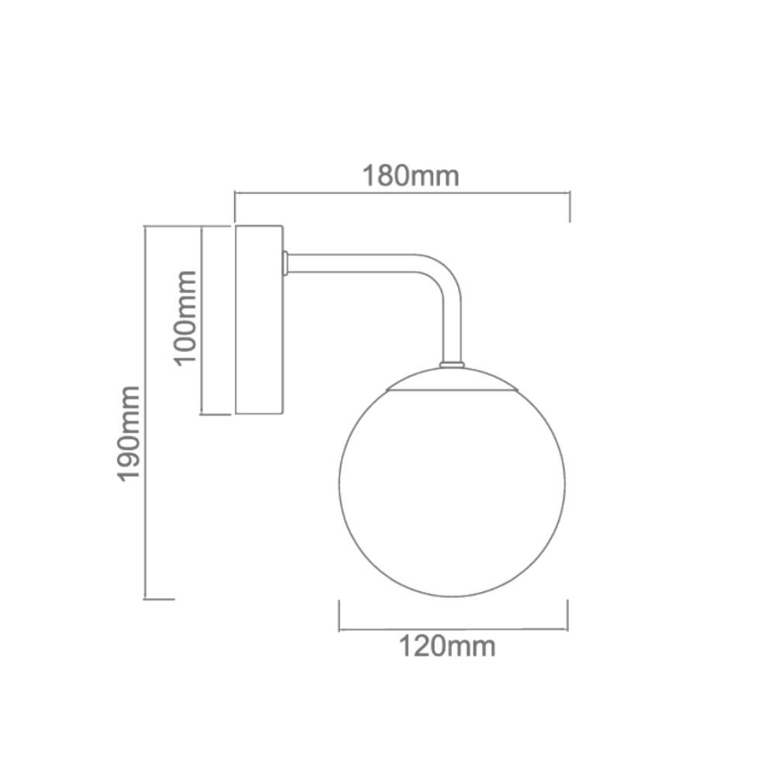 Open Design OR81398 - Applique murale BAO pour salle de bains 1xG9/8W/230V IP44 dorée