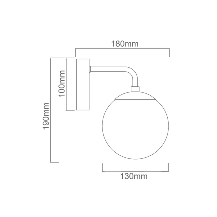 Open Design OR81404 - Applique murale BAO 1xE27/8W/230V noire/transparente