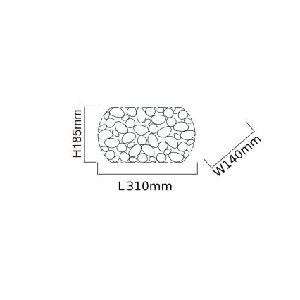 Open Design OR81480 - Applique murale CARERA 1xG9/7W/230V or rose