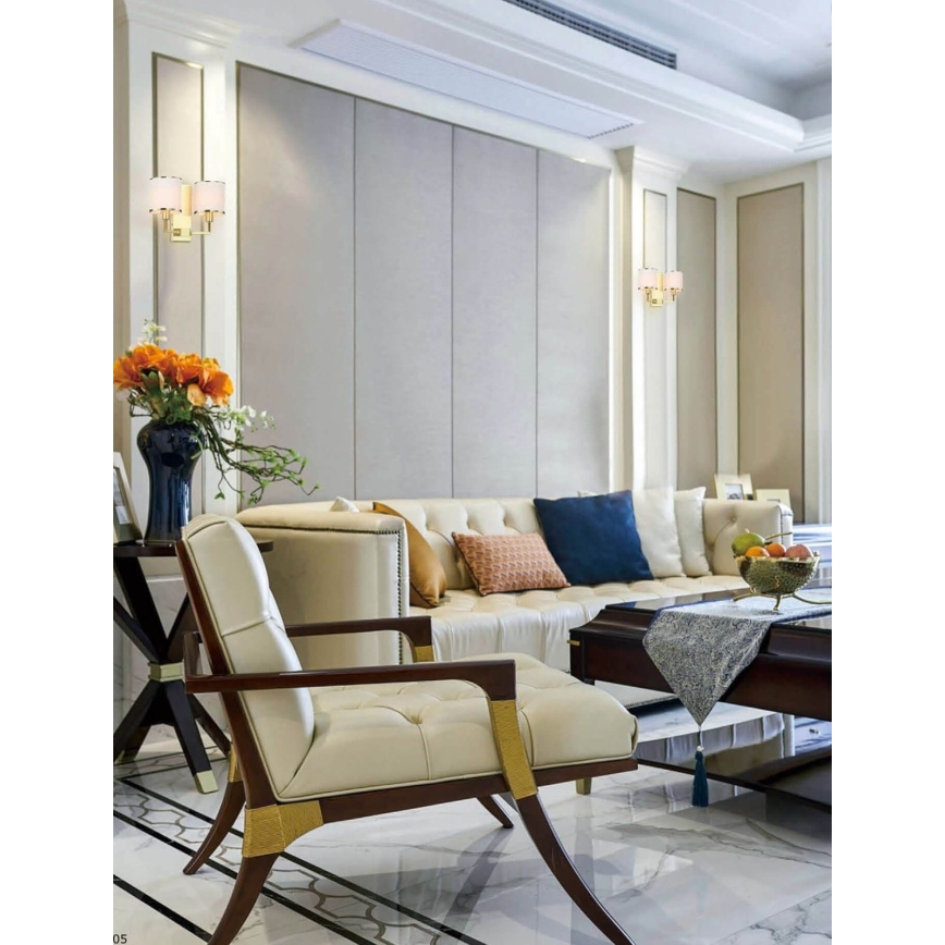 Open Design OR81503 - Applique murale CASA 2xE14/12W/230V laiton/crème