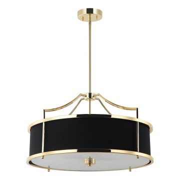 Open Design OR84146 - Lustre sur tige STANZA 4x E27/15 W/230 V Ø 55 cm doré/noir