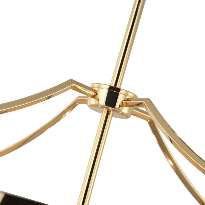 Open Design OR84146 - Lustre sur tige STANZA 4x E27/15 W/230 V Ø 55 cm doré/noir