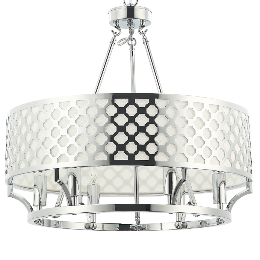 Open Design OR84375 - Lustre à chaîne VERNO 6xE14/12W/230V chromé brillant